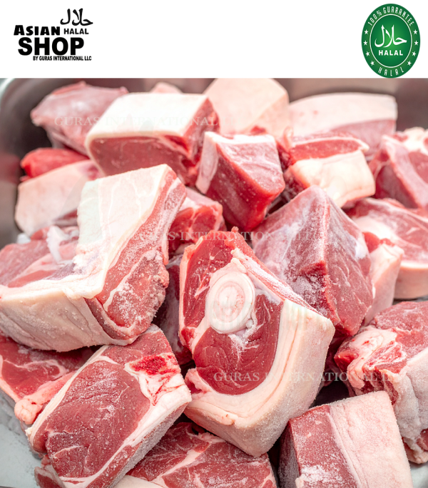 GOAT MEAT WITH BONE AND SKIN (骨と皮付きヤギ肉) 1KG